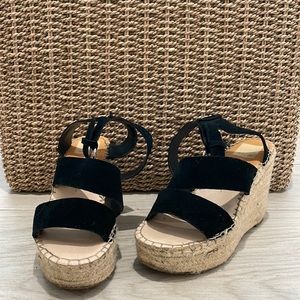 Dolce Vita: espadrilles wedge sandals - black size 7